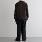 Wool Flannel Tuckless Waide Trousers #Navy [NEP-AW2504M]