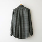 COMFORT FIT SHIRT #MOSS GRAY CHECK [A26C17SH02C]