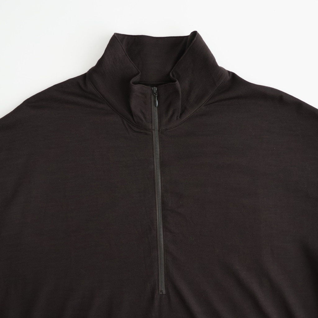 HALF-ZIP STAND #DARK BROWN [M26C15CS02C]