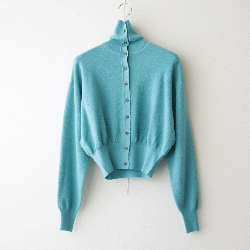 Big Collar Knit Cardigan #SEA BLUE [NEP-AW2621]