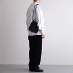DRAWSTRING BAG #NAVY [BG-32-C-NUBCK-4]