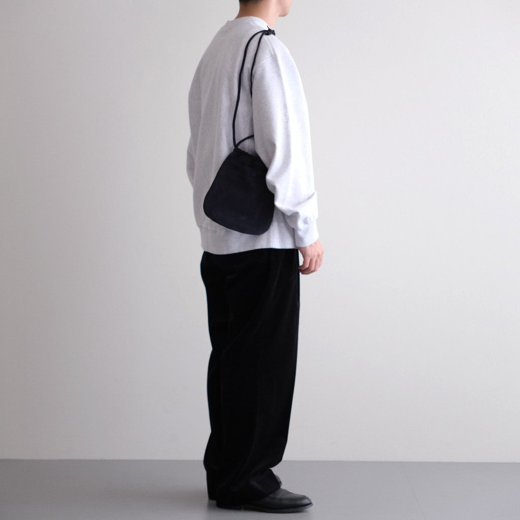 DRAWSTRING BAG #NAVY [BG-32-C-NUBCK-4]