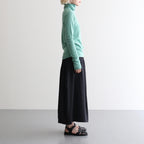 Wool Rib Turtle Neck #FadeGreen [BHSW24F12F26]