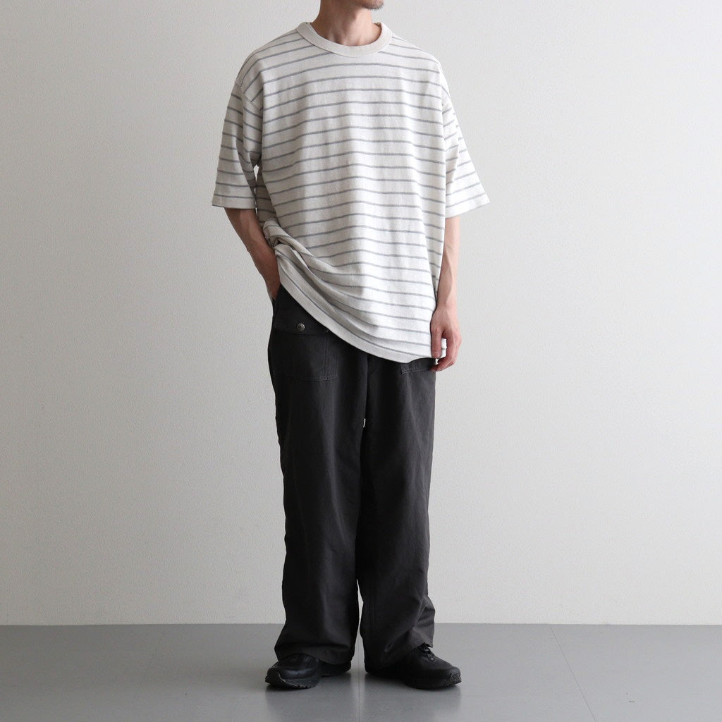 Garment Dyed Jacquard Field Tee #Stone [N26SH039]