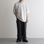 Garment Dyed Jacquard Field Tee #Stone [N26SH039]