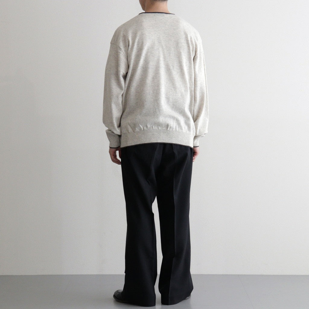 Cashmere Henleyneck - Diffusion Exclusive #Lt.Gray×Charcoal [NEP-AW2520B]