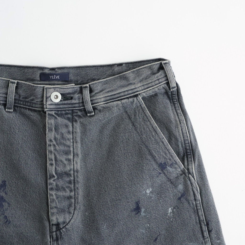 HAND PAINT DENIM SHORTS #010 BLACK [16861 40028]