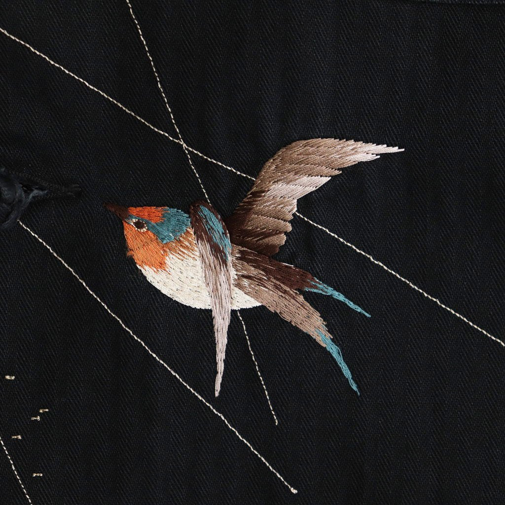 PATINA HERRINGBONE SOUVENIR JACKET #ONYX [251OJ-JK16]