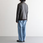 USED-FINISHED 13.5oz STRAIGHT DENIM #110 INDIGO [17062 40027]