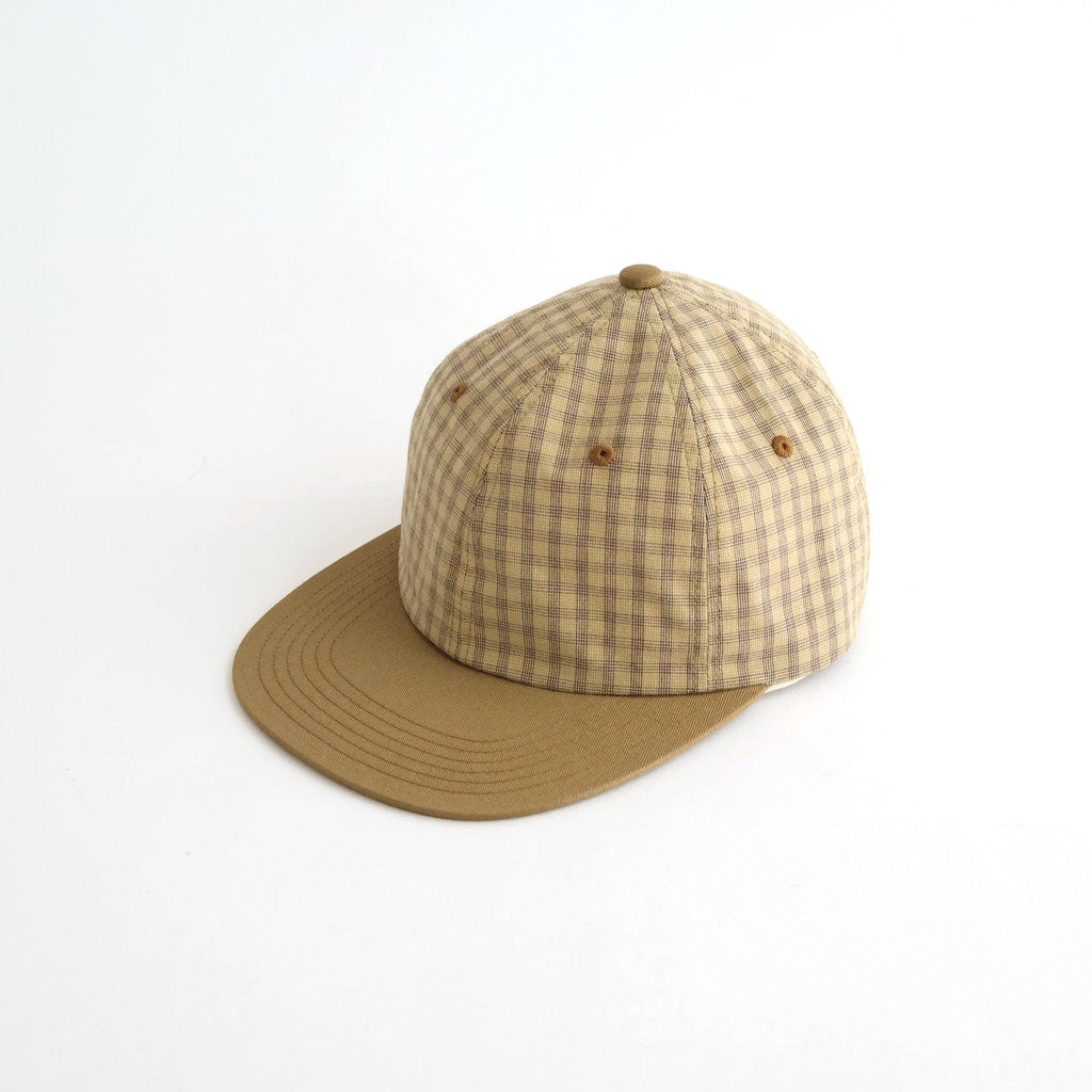MADRAS CHECK CAP - DANNYBOY #MUSTARD [Z01004]
