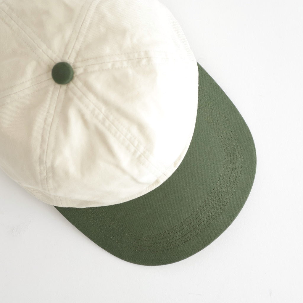 COMBINATION BILL CAP #IVORY×GREEN [PMAV-AC05]