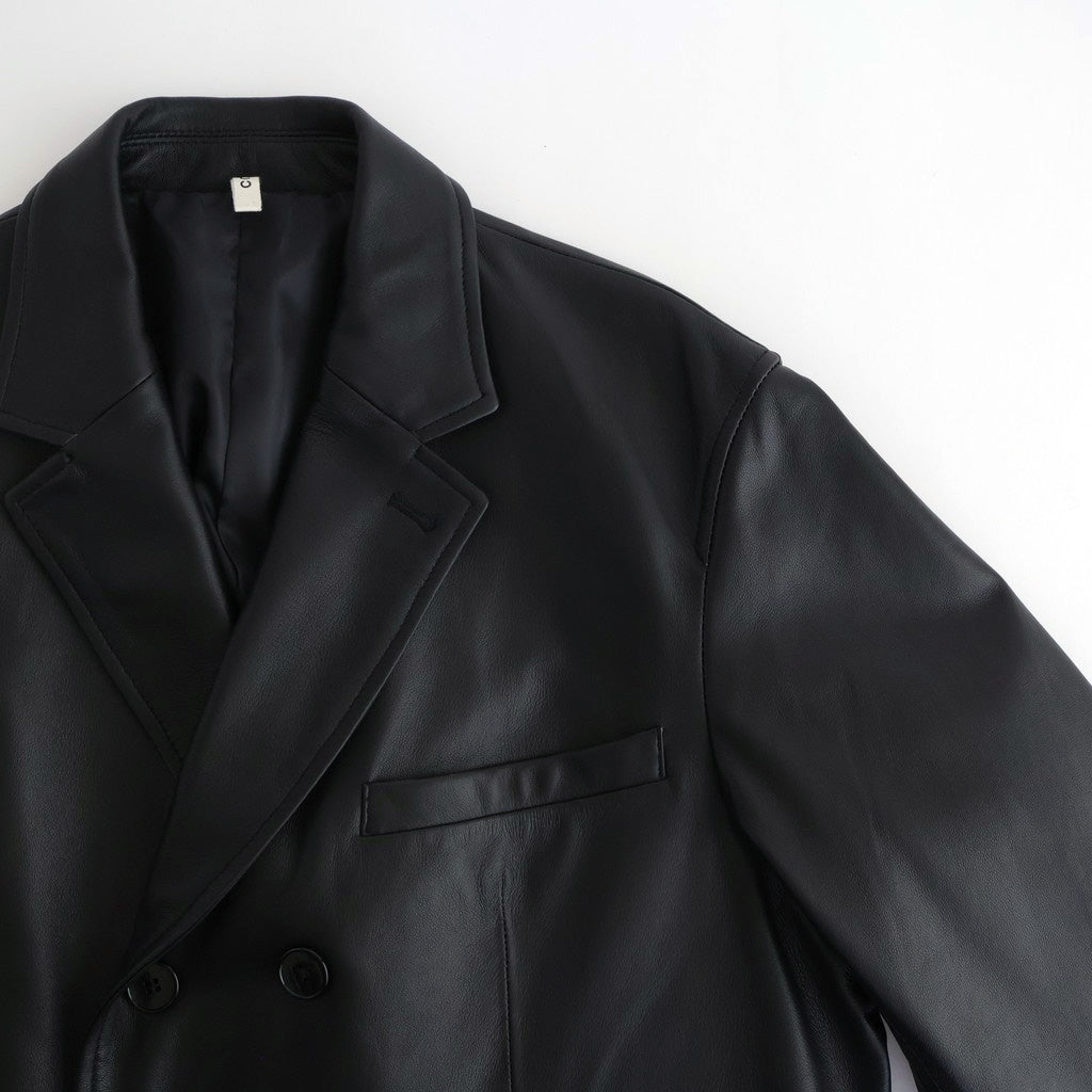 DOUBLE BREASTED JKT #BLACK [SH-62-C-SHEEP-4]