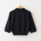 Co/Silk Nep Skipper Cropped Sleeve #Black [BHS26S029]