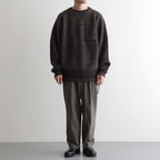BLENDED KEMPI CREW-NECK SWEATER #BARK [252OJ-KN01]