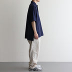 Moss Stitch Field Big Polo #Navy [N25SH091]