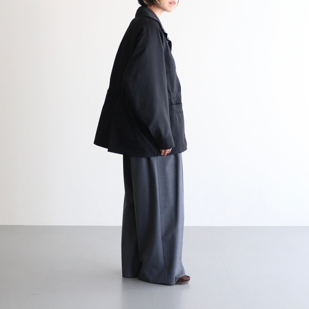 HIGH COUNT DOUBLE TWILL POLYESTER BZ #010 BLACK [16852 25022]