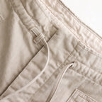 PATINA HERRINGBONE GATHERING TROUSER #BONE [251OJ-PT07]