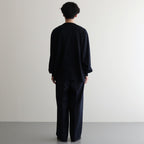 Co/Silk Nep Raglan Tee #BlackNavy [BHS24F037]