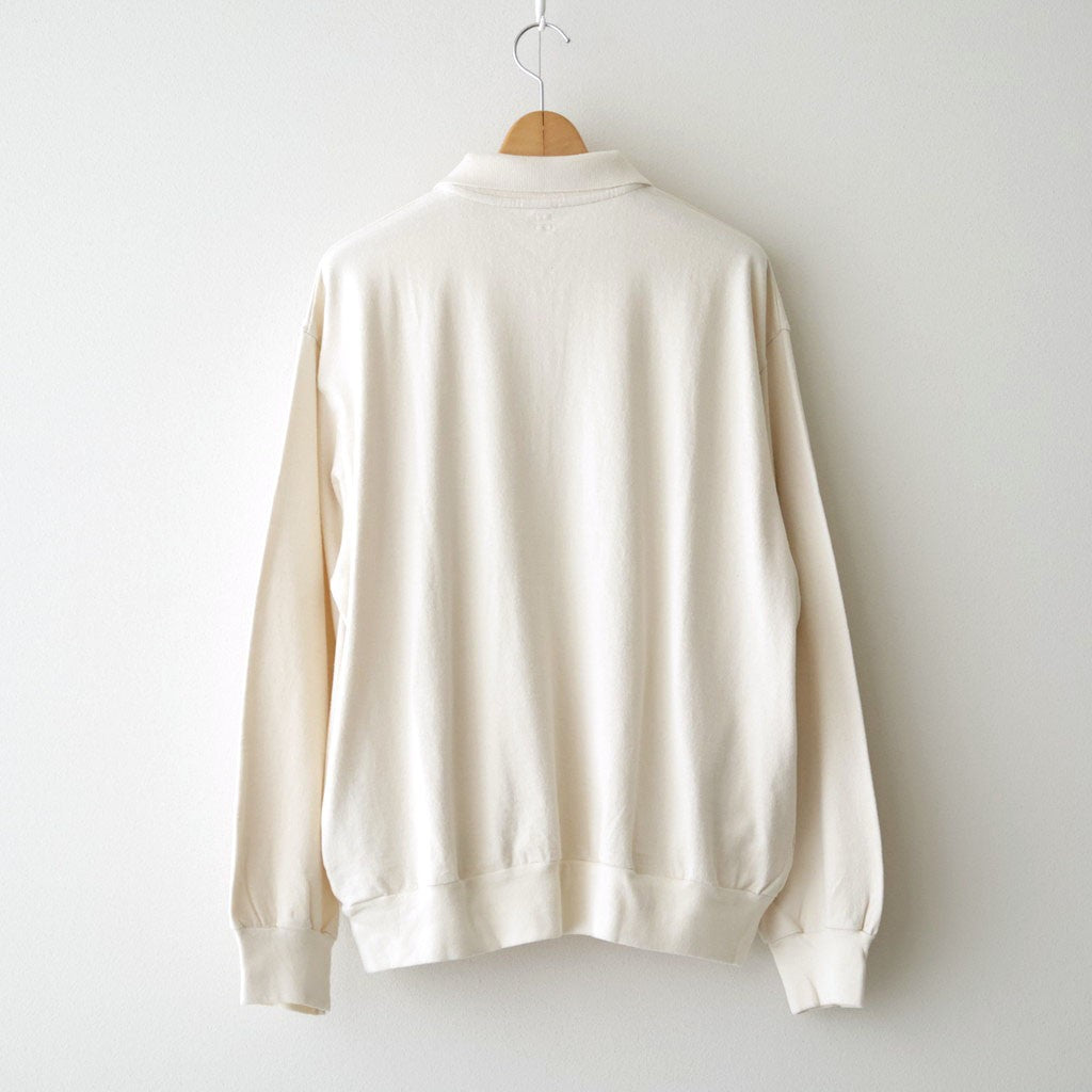 Co/Silk Nep Harf-zip P/O #Ivory [BHS25S037F26]