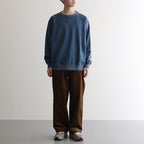 CREW NECK #FADED BLUE [M24C13CS02C]