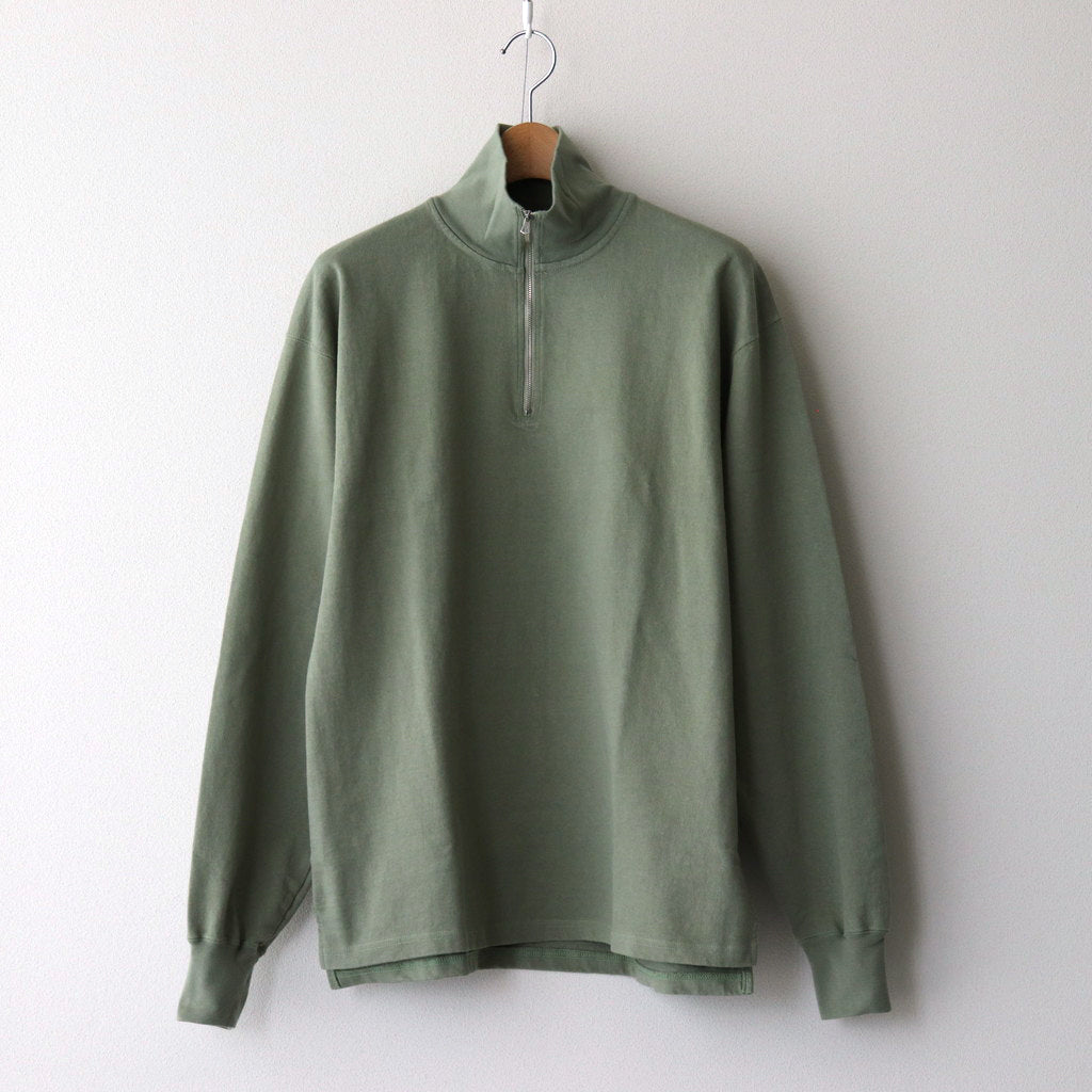 HALF ZIP SPORTING TOP #OLIVE [PMAS-CL01]