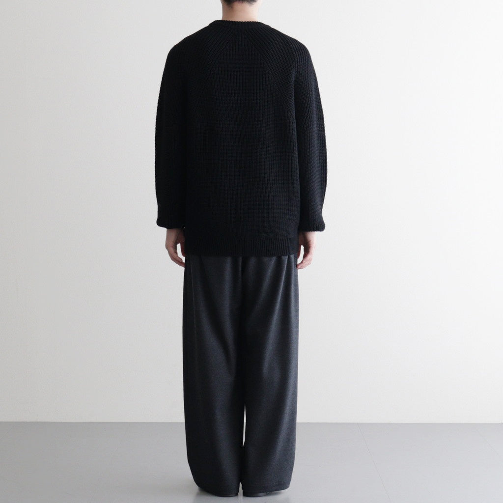 SIGNATURE CREW NECK #BLACK [BN-25FM-038]