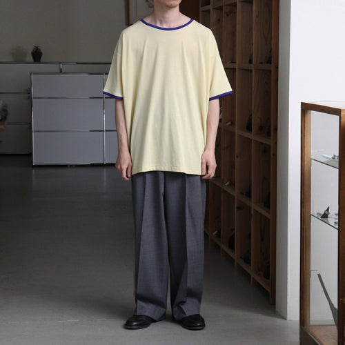 PIMA MOKLODI RINGER TEE #YELLOW × BLUE [26S-BIS-CS61]