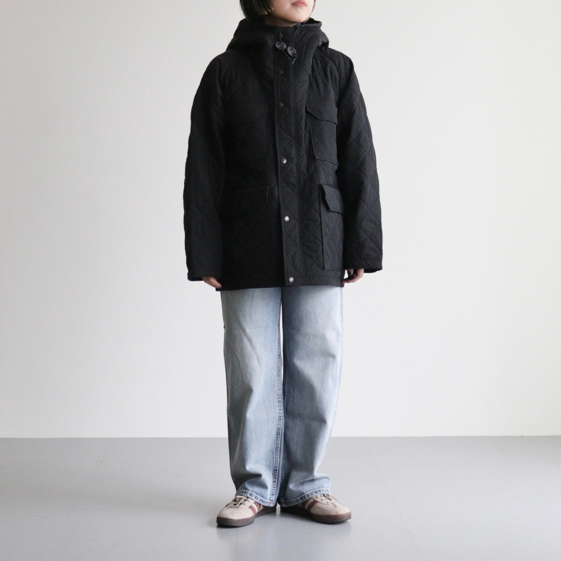 Quilting Field Mountain Parka #Black [N25FA087]
