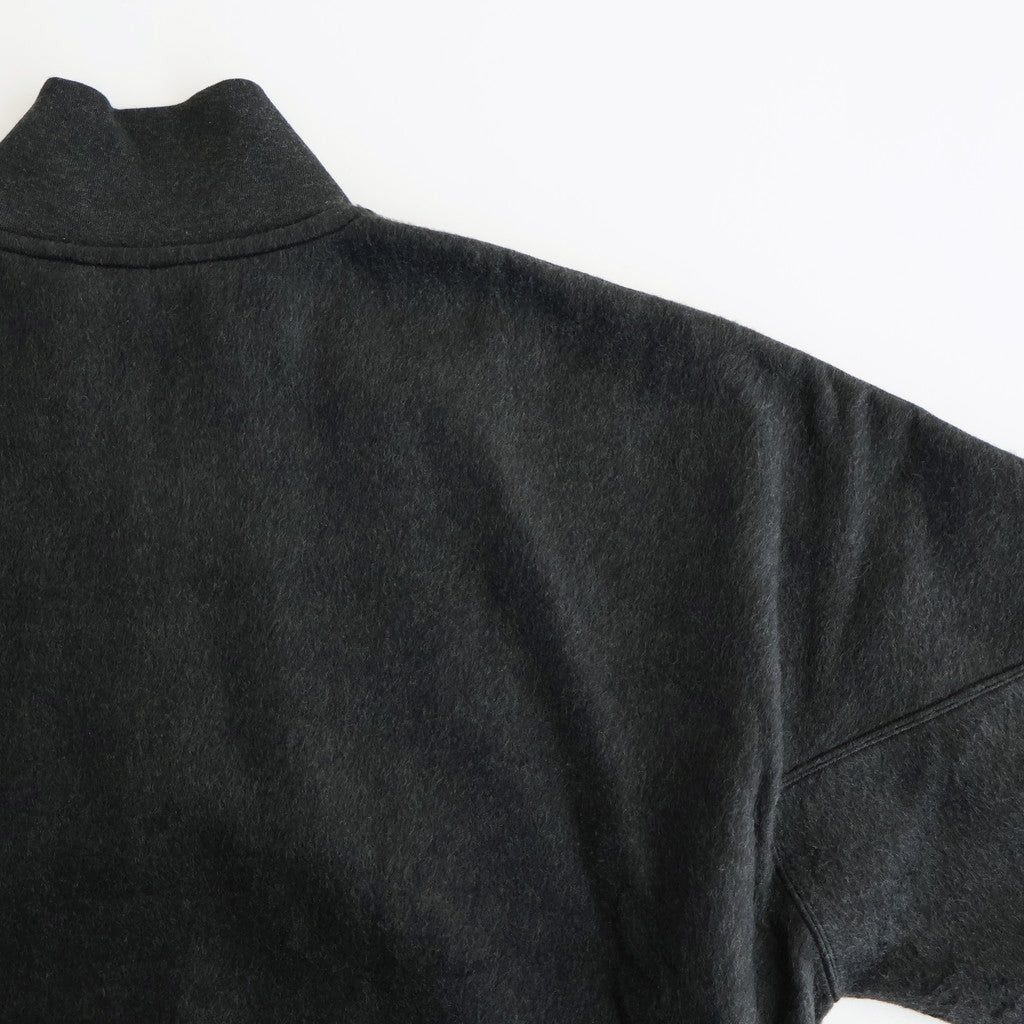 Pe/Silk Fleece Track Jacket #HeatherBlack [BHS24F029F25]