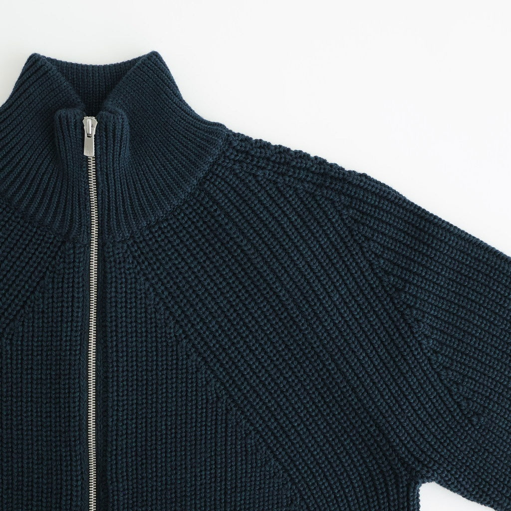 SIGNATURE DRIVERS KNIT #DARK GREEN×NAVY [BN-25FM-040]