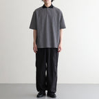 ONE BUTTON TEE S/S #BLACK BORDER [M26A14CS02B]