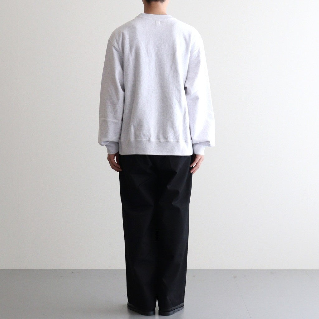 Soft&Hard Sweat Crew-Neck P/O #HeatherWhite [bROOTS24F21F25]