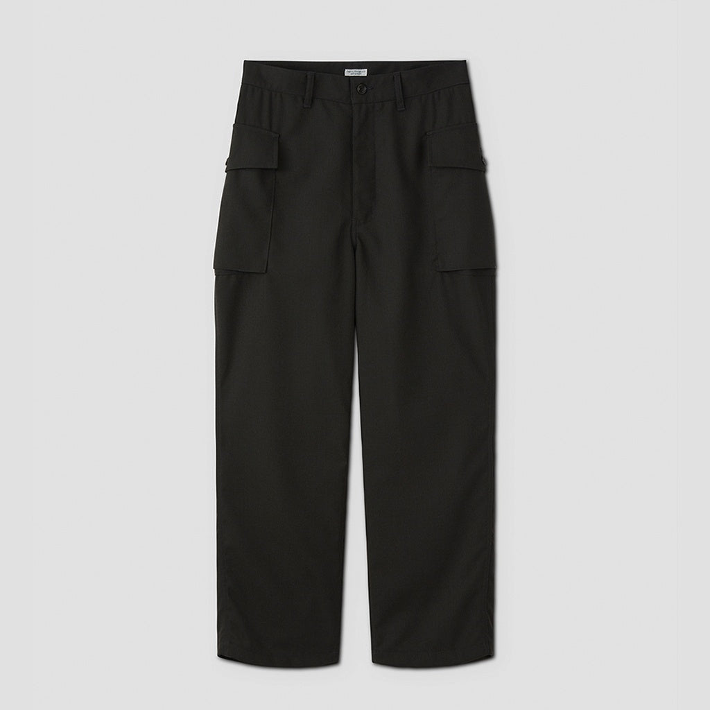 HOPSACK WIDE POCKET TROUSERS #FOREST [PMAT-PT06]