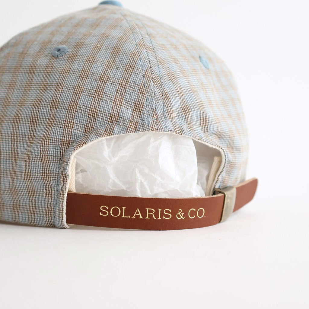 MADRAS CHECK CAP - DANNYBOY #LIGHT BLUE [Z01004]