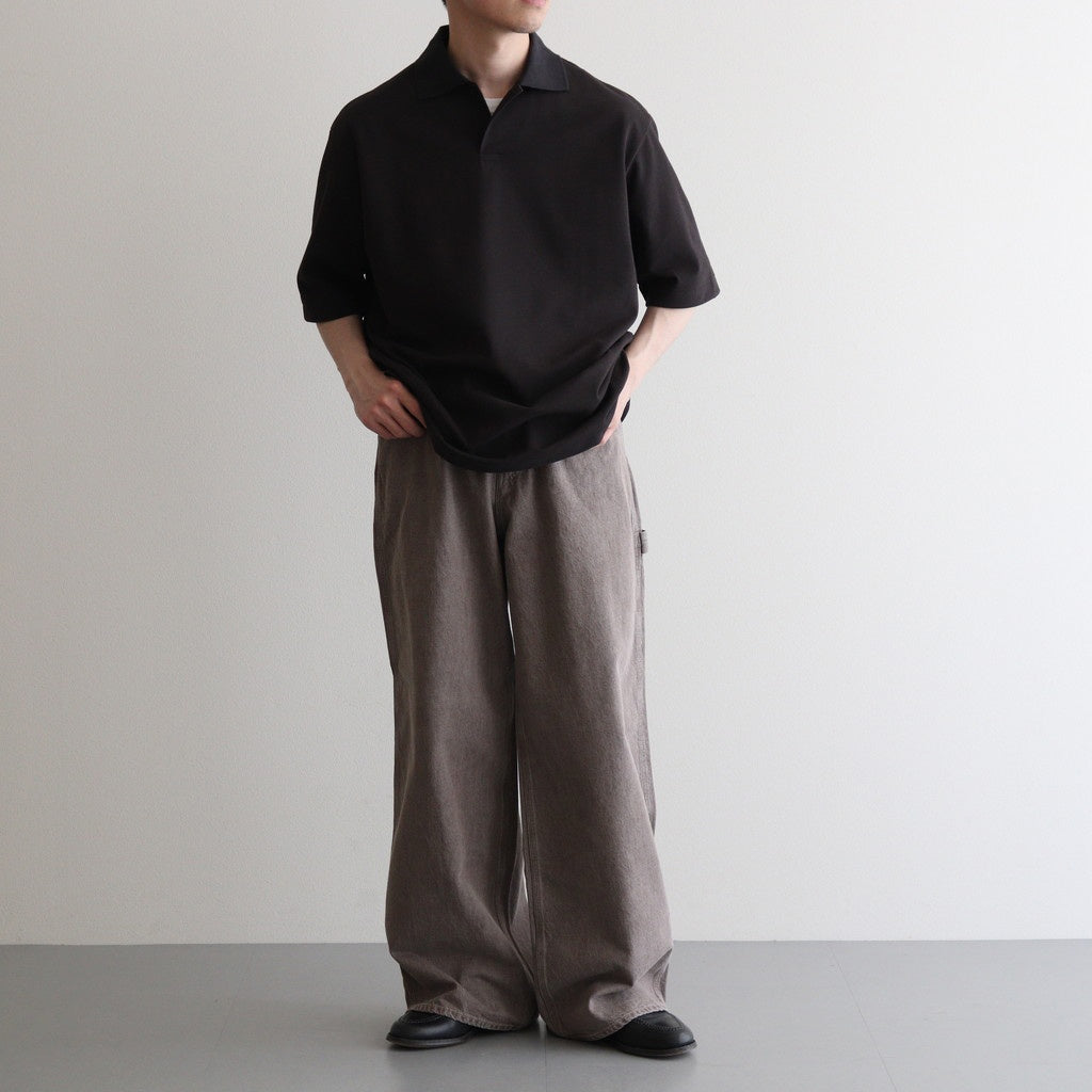 WIDE PAINTER PANTS #BROWN [M25B13PT01C]