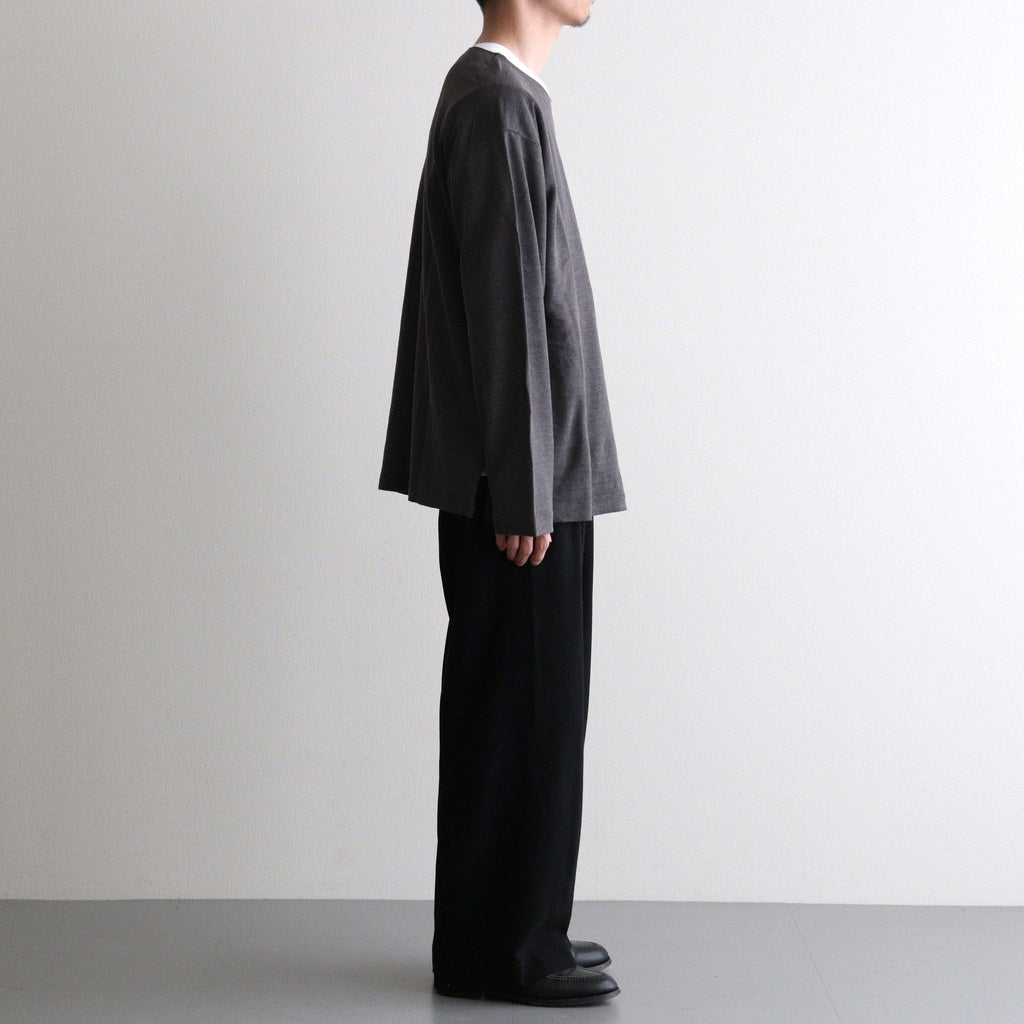 NORMANDY LINEN BASQUE SHIRT #GRAY [BN-26SM-072]