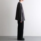 NORMANDY LINEN BASQUE SHIRT #GRAY [BN-26SM-072]