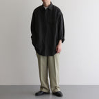 CLASSIC FIT DOUBLE PLEATED TROUSERS #BEIGE [A25A11PT01C]