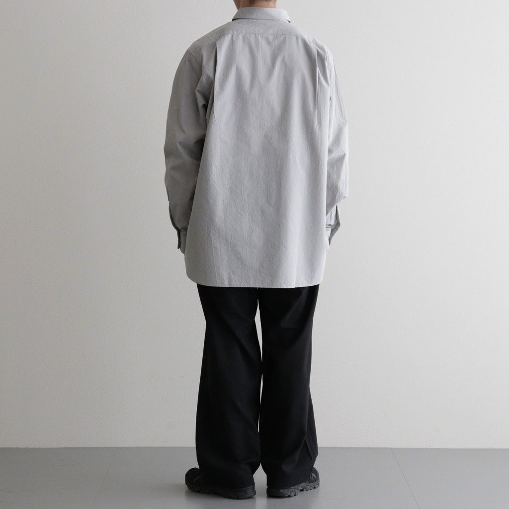 Regular Collar Wind Shirt #Gray [S26SG082] - Diffusion 三重県