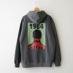 1984 PRINT PIGMENT HOODIE #CHARCOAL [DNA26T04]