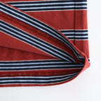 BORDER SHORT SLEEVE TOP #N.REDxSAX [PMAT-CS02]