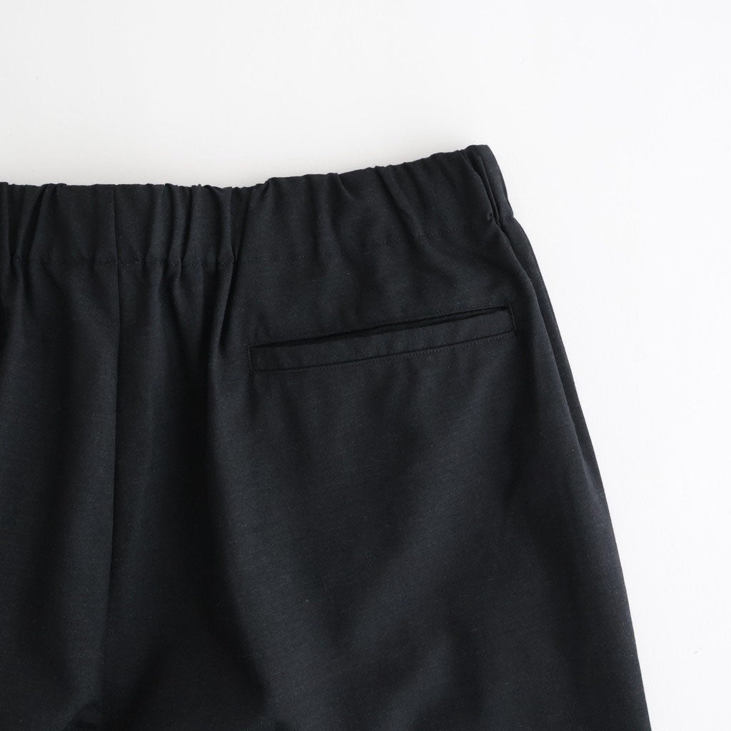 WIDE CYLINDER FIT EASY PANTS #CHAMBRAY BLACK [M26A11PT01C]