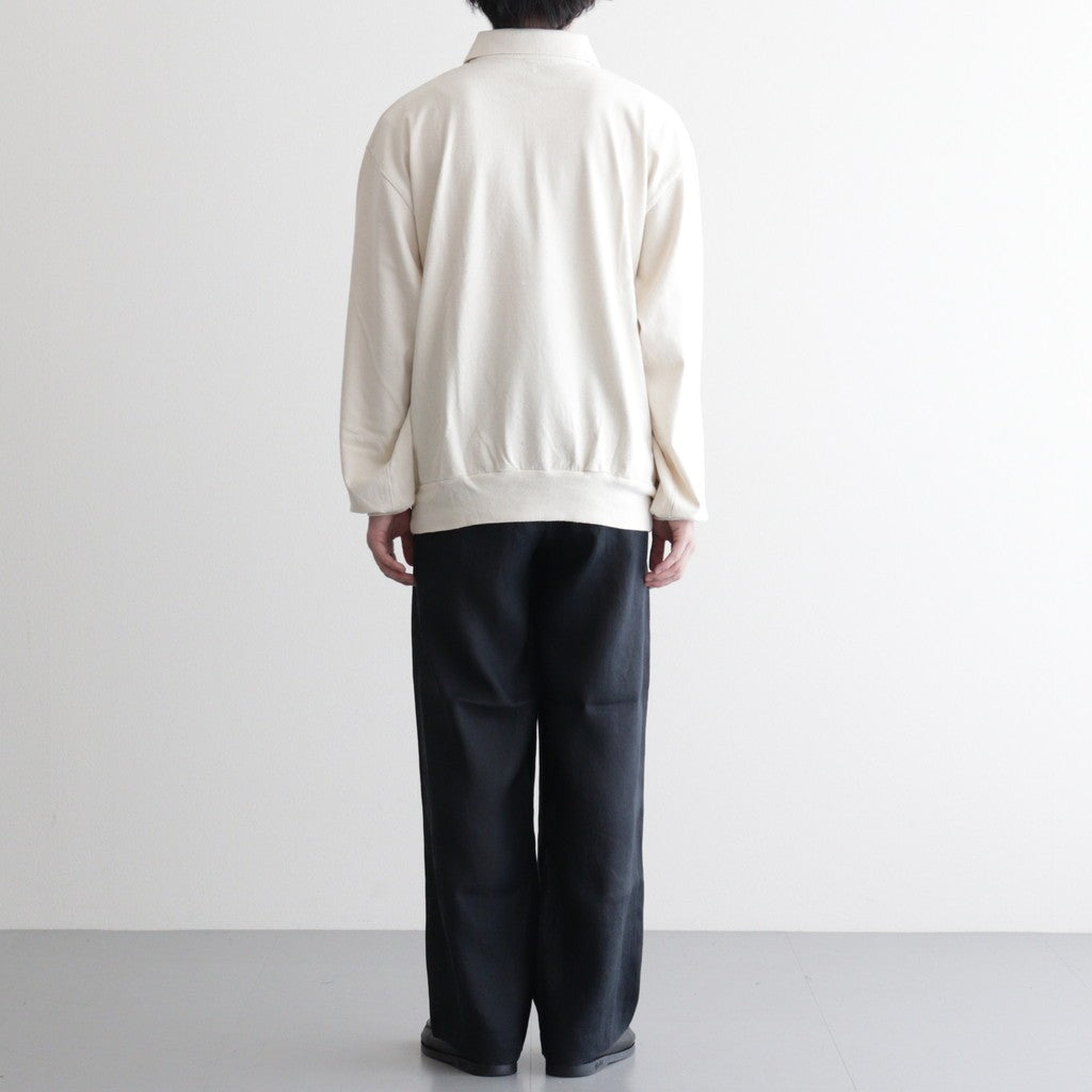 DOUBLE PLEATED EASY TROUSERS #BLACK [A26A22PT02C]