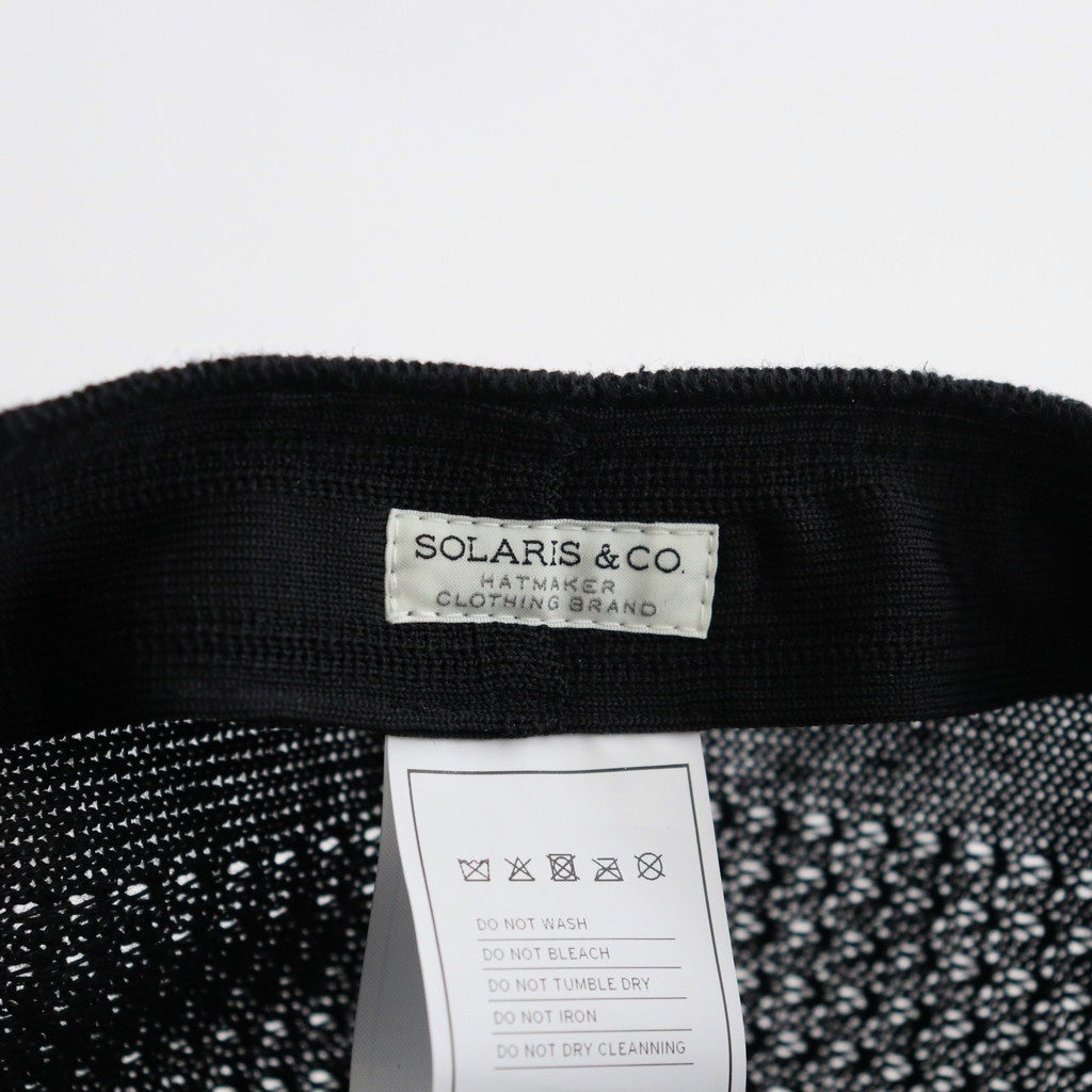 COTTON LINEN HUNTHING CAP - GENTLEMAN #BLACK [V01015]