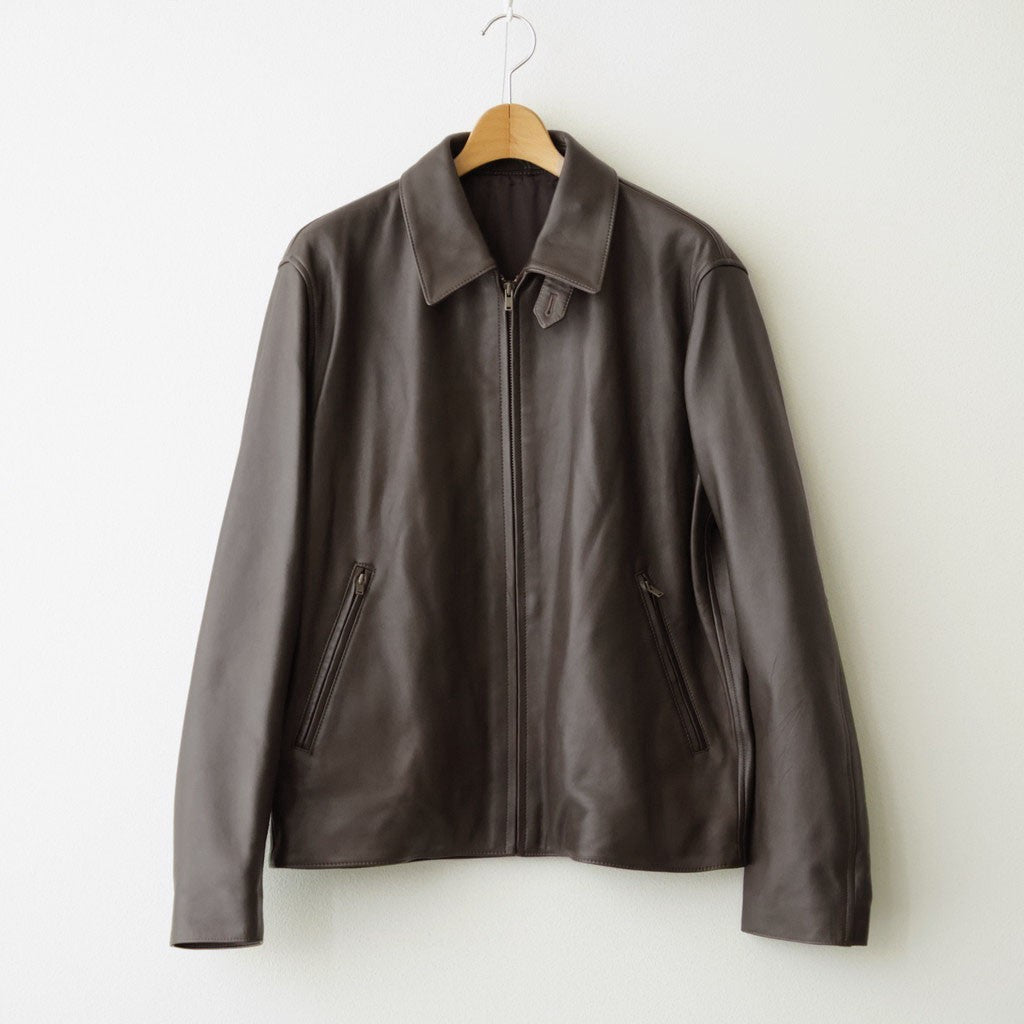SHEEP AVIATOR LEATHER JACKET #052 DARK BROWN [17062 25023]