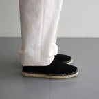 SQUARE TOE ESPADRILLES #BLACK [251OJ-FW06]