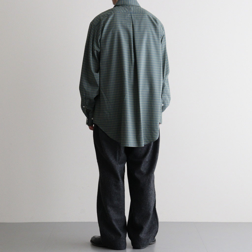 REGULAR FIT DRESS SHIRT #GREEN CHECK [A26C11SH01C]