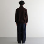 Co/Silk Nep Harf-Zip #Chocolate [BHS24F038Si]