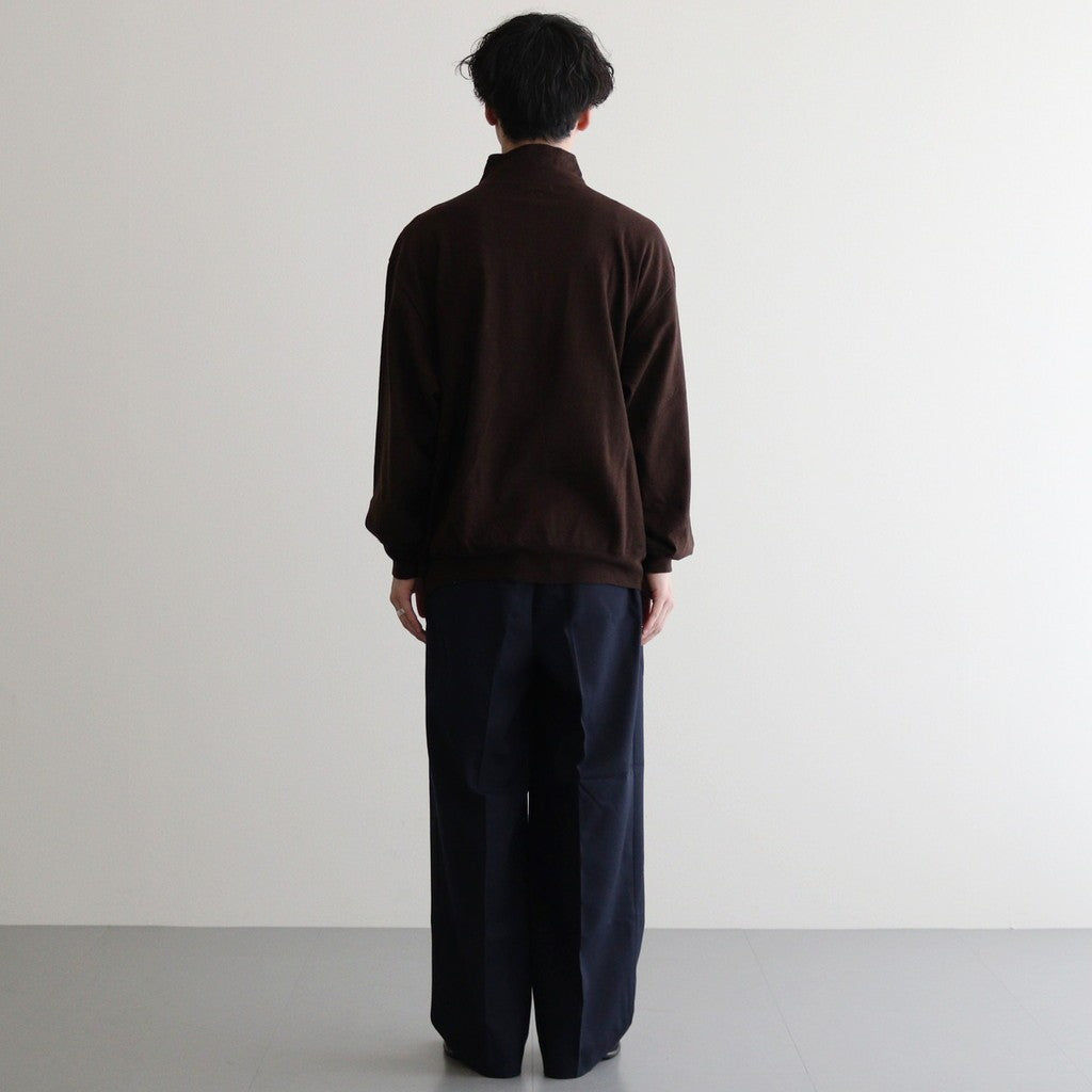 Co/Silk Nep Harf-Zip #Chocolate [BHS24F038Si]