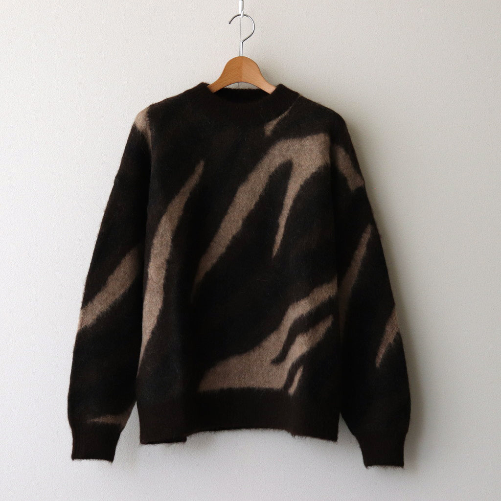 BIAS ZEBRA PATTERN JUMPER #NATURAL BEIGE MIX [A24C20SW02C]